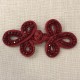  Irina Frog Fastening, col. Ruby