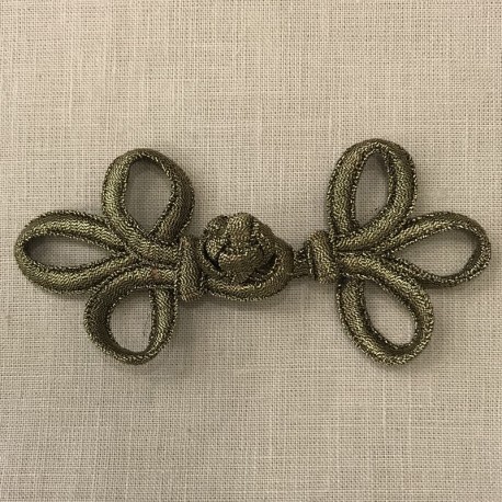 Brandebourg Lurex Sergent Pepper, col. Vieil, Or