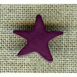 Patrick the starfish enamelled mother-of-pearl, col. Dark purple
