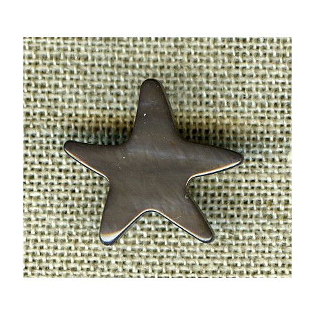 Patrick the starfish enamelled mother-of-pearl, col. Tin
