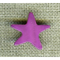 Patrick the starfish enamelled mother-of-pearl, col. Thistle