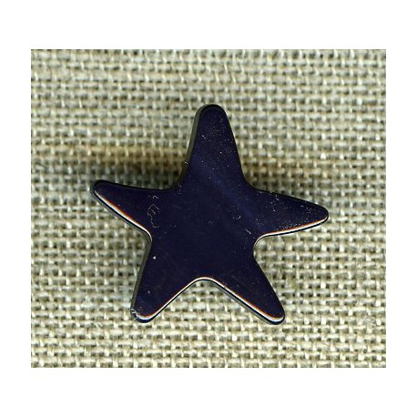 Patrick the starfish enamelled mother-of-pearl, col. Blue night