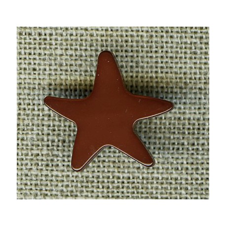 Patrick the starfish enamelled mother-of-pearl, col. Fox