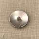 Metal Button Royal, col. Silver and Black Enamelled