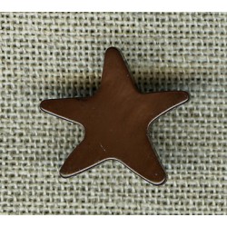 Patrick the starfish enamelled mother-of-pearl, col. Mocha