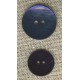 Navy enamelled mother-of-pearl round button