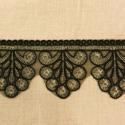 Ruban Dentelle Jardin D'Hiver, col. Forêt Noire