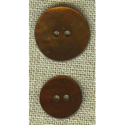 Bronze enamelled mother-of-pearl round button