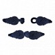 Brandebourg Epis, col. Bleu Saphire
