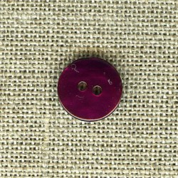 Enamelled mother-of-pearl confetti button, col. Fushia 810
