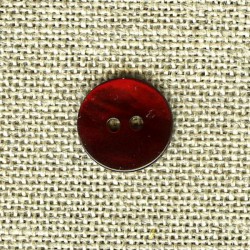 Enamelled mother-of-pearl confetti button, col. Grenat 710