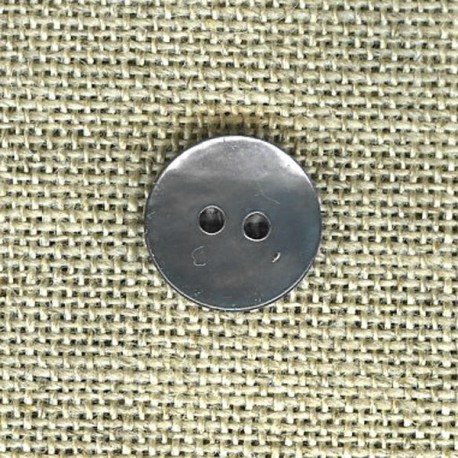 Enamelled mother-of-pearl confetti button, col. Mist 210