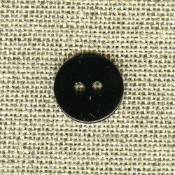 Enamelled mother-of-pearl confetti button, col. Black 200