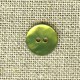 Enamelled mother-of-pearl confetti button, col. Pistachio 43