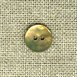 Enamelled mother-of-pearl confetti button, col. Honey 620