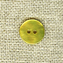 Enamelled mother-of-pearl confetti button, col. Lemon 500