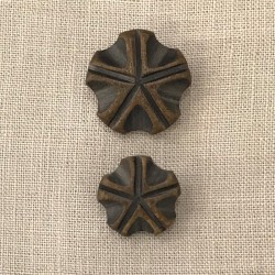 Bouton Corne Brune Bord de Mer