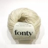 FONTY cotton knitting yarn, qual.PUR COTON , col. Vegetal Ecru 00
