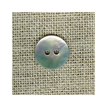 Enamelled mother-of-pearl confetti button, col. Iceberg 340