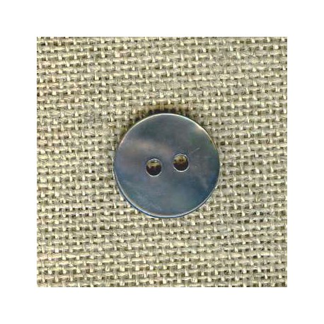 Enamelled mother-of-pearl confetti button, col. turquoise 350