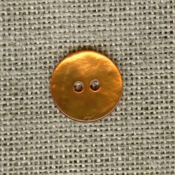 Enamelled mother-of-pearl confetti button, col. Mandarin 530