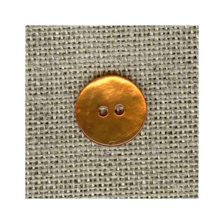 Enamelled mother-of-pearl confetti button, col. Mandarin 53