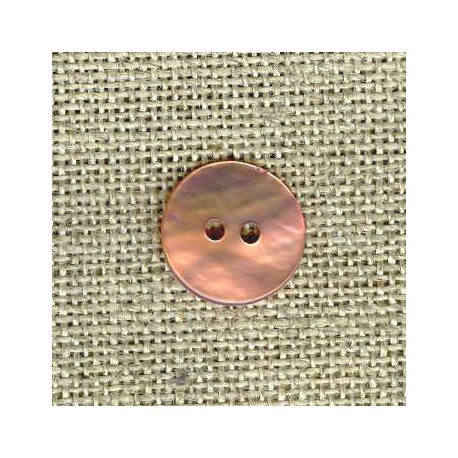 Enamelled mother-of-pearl confetti button, col. Angel'skin 08