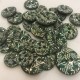 Enamelled Mother of Pearl Button Olympia, col. Natural/ Naturel/ Imperial Green