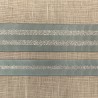 Ruban Gros Grain Lurex Girly, col. Fjord/ Argent