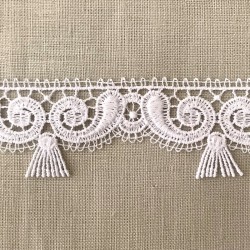 Ruban Dentelle Gatsby, col. Neige