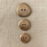 Polyester Button Galet, col. Mordoré