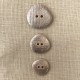 Polyester Button Galet, col. Lightly Pink Silver