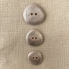 Polyester Button Galet, col. Lightly Pink Silver